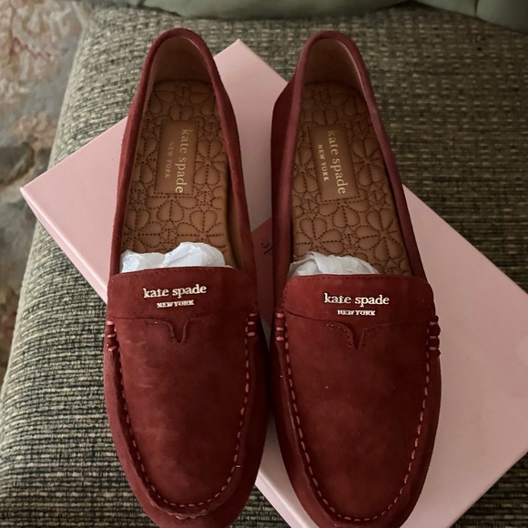 kate spade Shoes - Kate Spade Red Loafers Slip-Ons